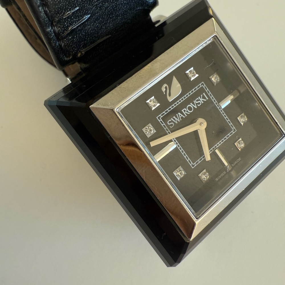 Swarovski Elegant Black and Silver Smartwatch